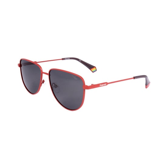 Gafas de sol de acero inoxidable naranja Polaroid - Image 1