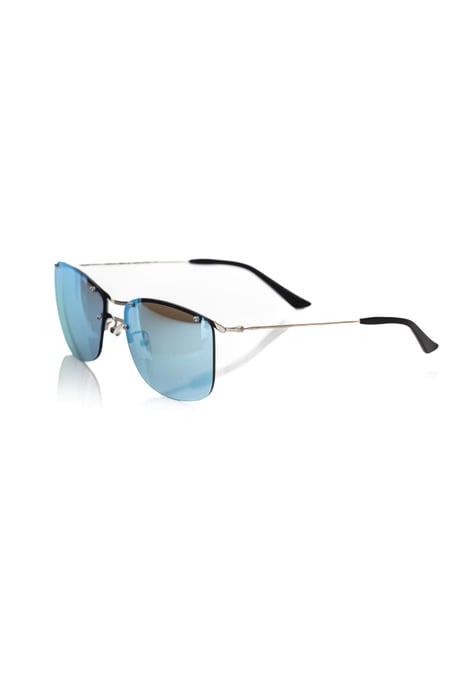 Gafas de sol para hombre Frankie Morello plateadas metálicas - Image 2