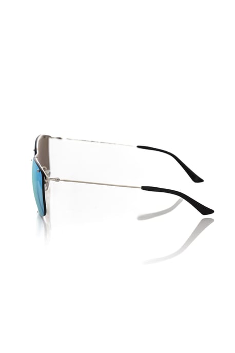 Gafas de sol para hombre Frankie Morello plateadas metálicas - Image 3