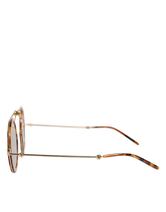Gafas de sol DG Fatto A Mano con montura dorada Havana - Image 3