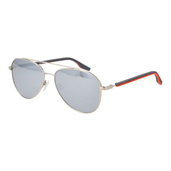 Gafas de sol de goma plateadas - Image 1