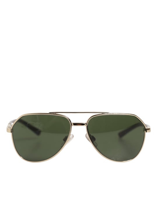 Gafas de sol aviador de marco plateado DG2125 - Image 1