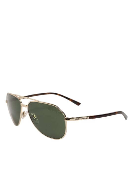 Gafas de sol aviador de marco plateado DG2125 - Image 2