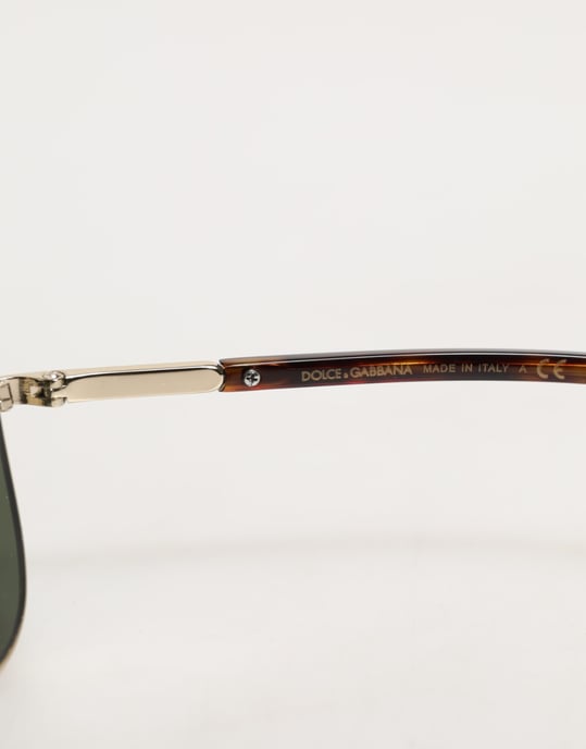Gafas de sol aviador de marco plateado DG2125 - Image 4