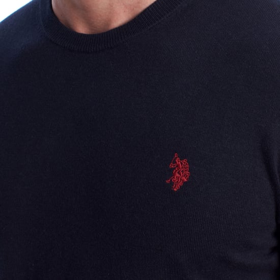Suéter de Cuello Redondo de Punto para Hombre US40173035 - Image 2