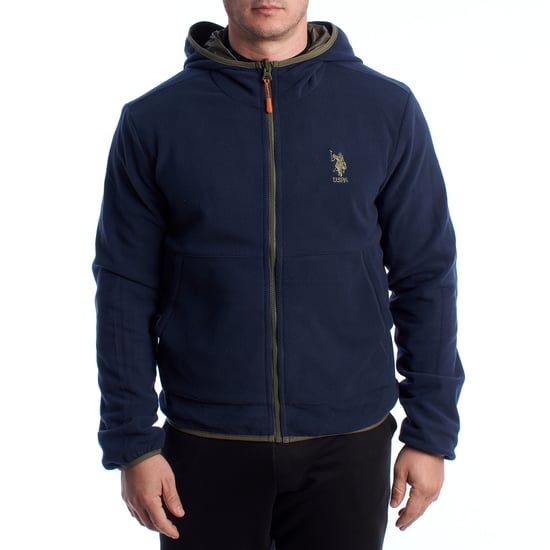 Chaqueta de forro polar reversible y a prueba de viento para hombre US40126001 - Image 2