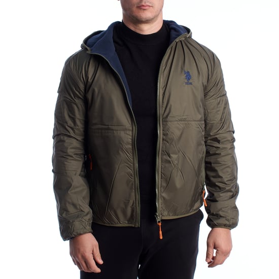 Chaqueta de forro polar reversible y a prueba de viento para hombre US40126001 - Image 6