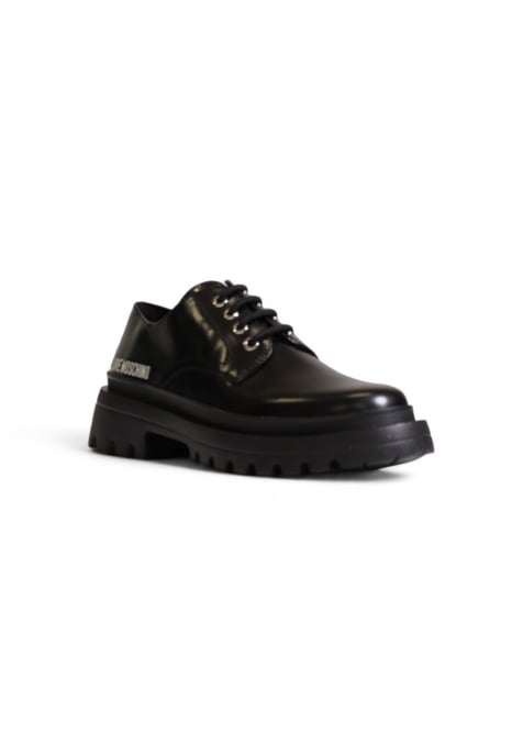 Zapatos Oxford de Cordones de Cuero Sintético Negro - Image 3