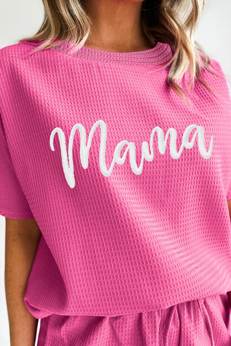 Conjunto de lounge de punto waffle Mama - Image 3