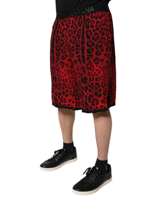 Pantalones Cortos Casual de Animal Print Leopardo - Image 3