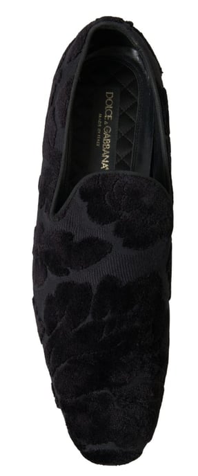 Mocasines de terciopelo con patrón floral - Image 5