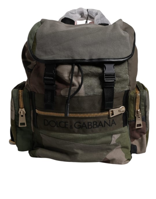 Mochila Escolar de Parches en Verde Militar - Image 5