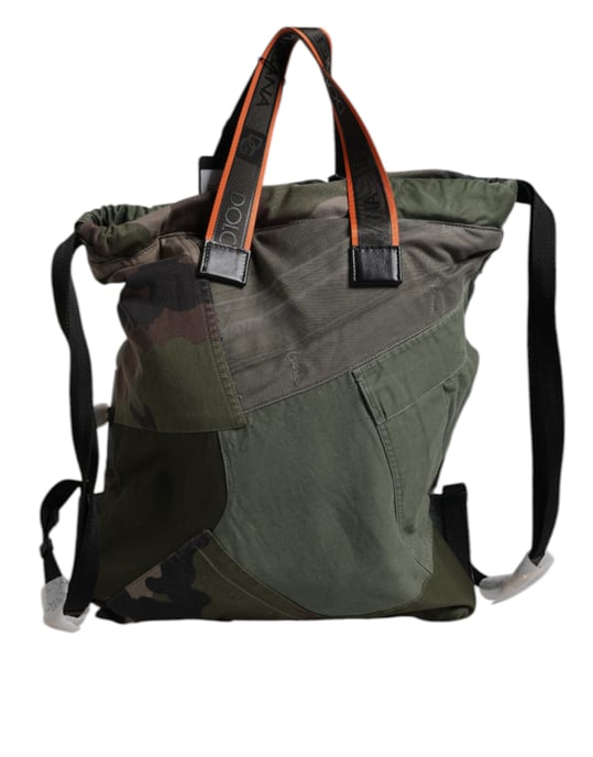 Mochila de Parchwork Verde Militar - Image 2