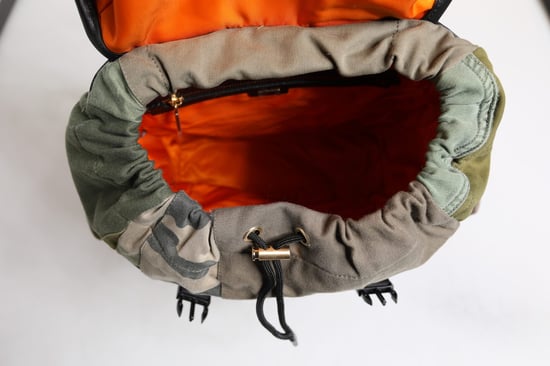 Mochila de Viaje de Parchwork en Verde Militar - Image 4
