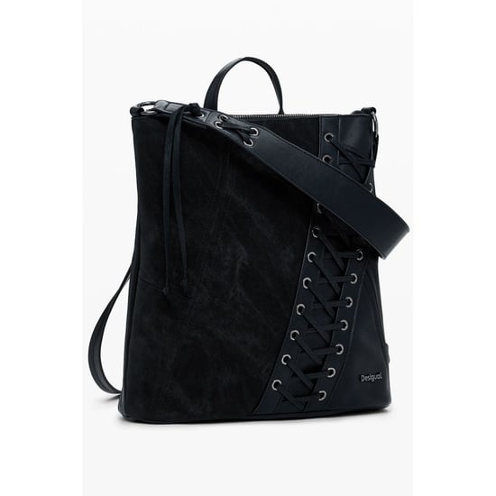 Mochila de mujer negra de polietileno Desigual - Image 2