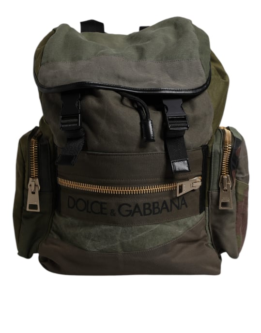 Mochila Escolar con Parcheo en Verde Militar - Image 5