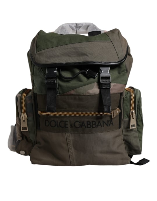 Mochila de Viaje de Parchwork Verde Militar - Image 1