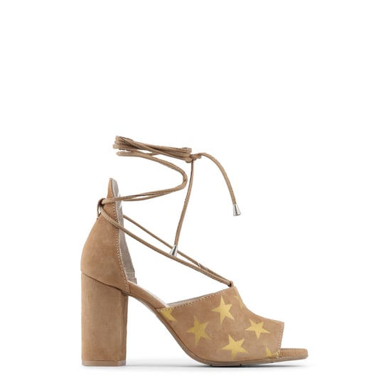 Tacones de Suede con Cordones de Estampado de Estrellas - Image 2
