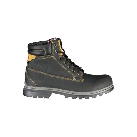 Botas de Cuero Negros Estilo Con Cordones - Image 1