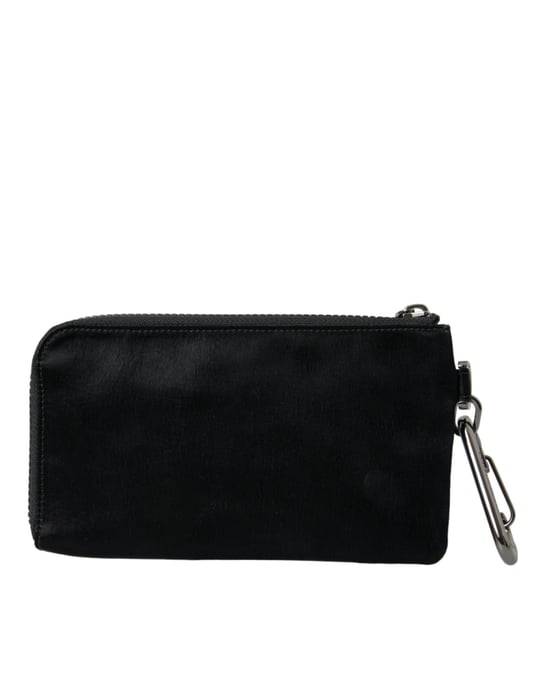Bolsas de Clutch con Llavero y Placa de Logo de Nylon Negro - Image 2