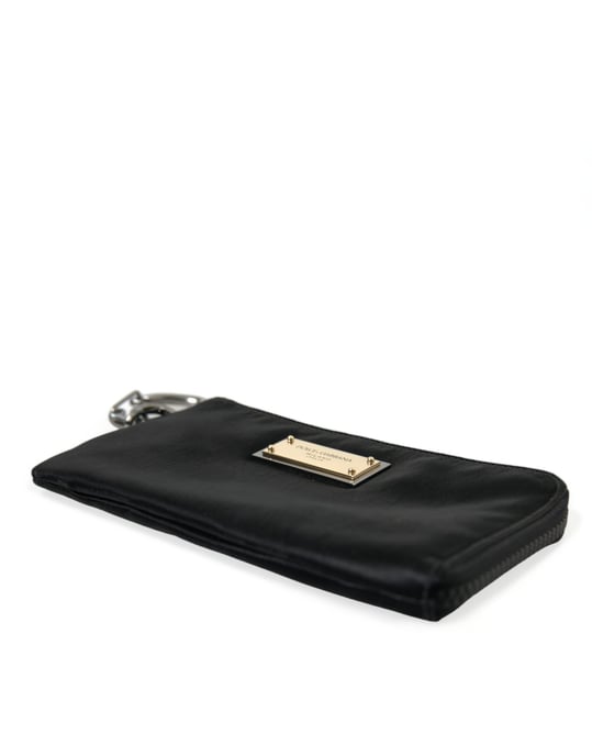 Bolsas de Clutch con Llavero y Placa de Logo de Nylon Negro - Image 3