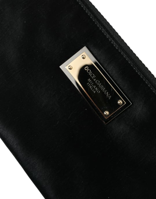 Bolsas de Clutch con Llavero y Placa de Logo de Nylon Negro - Image 4