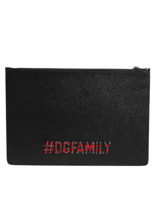 Bolso de mano para hombres de piel negra #DGFAMILY adornado - Image 3