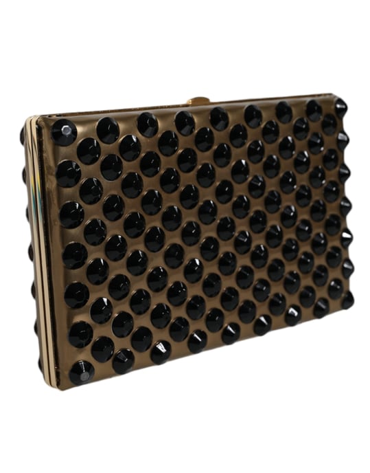 Cartera de Mano Bifolder de Cristal Dorado para la Noche de Fiesta Mujer - Image 2