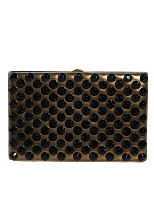Cartera de Mano Bifolder de Cristal Dorado para la Noche de Fiesta Mujer - Image 3