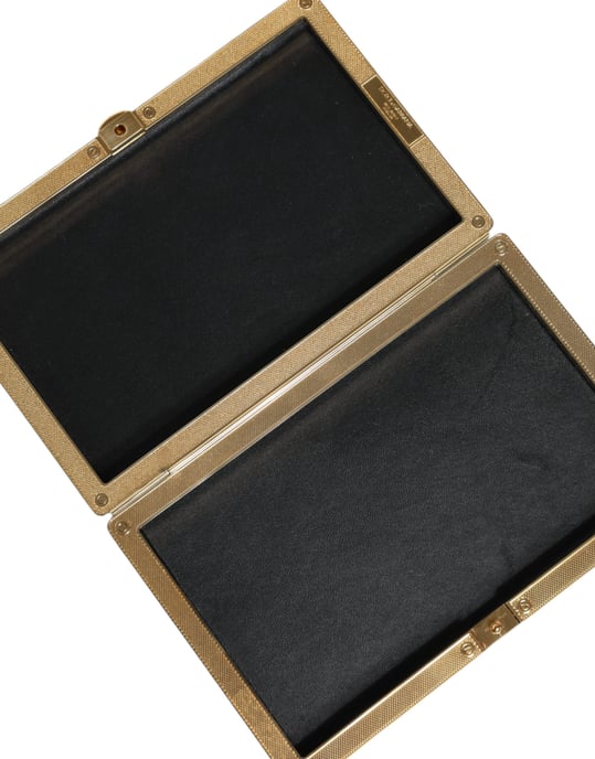 Cartera de Mano Bifolder de Cristal Dorado para la Noche de Fiesta Mujer - Image 5