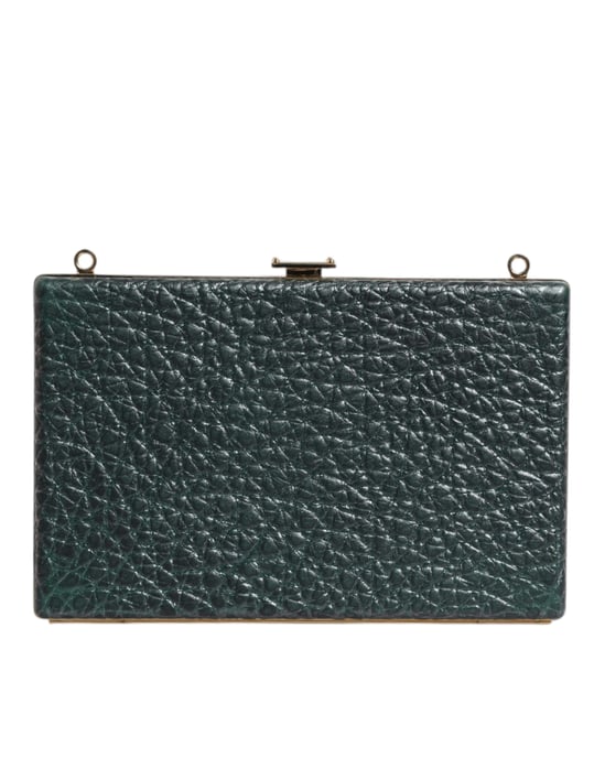Bolso de Mano Cruzado de Noche de Cuero Negro - Image 3