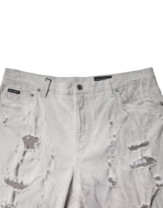Pantalones Cortos de Mezclilla Rasgados Desgastados - Image 5