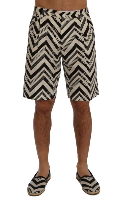 Pantalones Cortos con Estampado de Chevron - Image 1