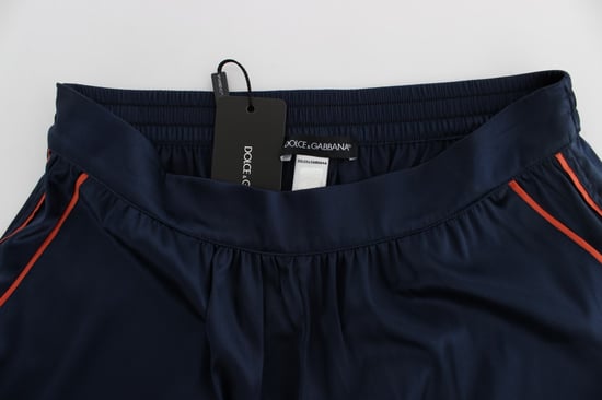 Pantalones Cortos de Seda con Detalles Naranjas - Image 5