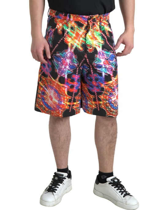 Pantalones Cortos Casual con Estampado Multicolor - Image 3