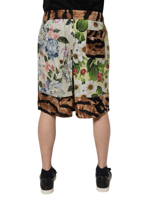 Shorts con estampado de animales florales - Image 4