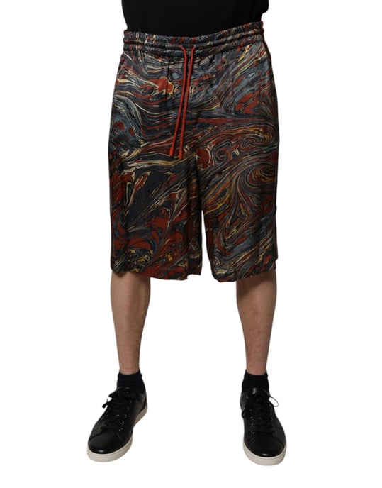 Shorts con Estampado Marmoleado y Cintura Ajustable - Image 2