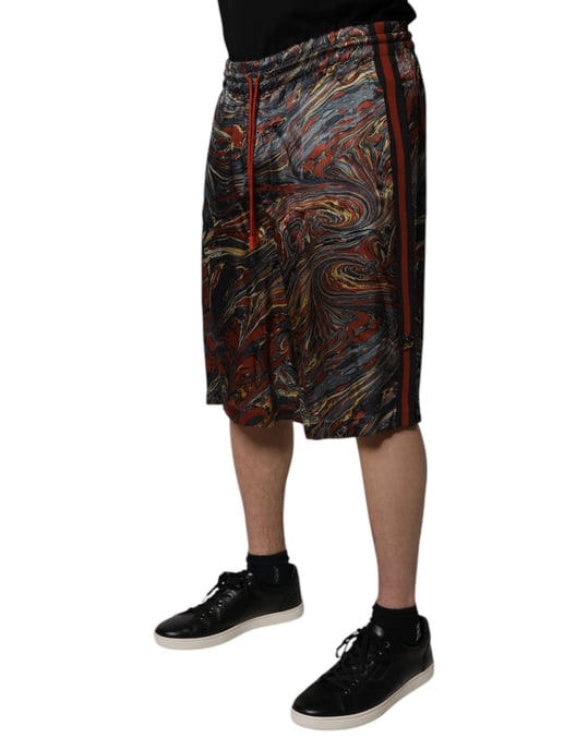 Shorts con Estampado Marmoleado y Cintura Ajustable - Image 3
