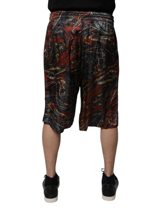 Shorts con Estampado Marmoleado y Cintura Ajustable - Image 4