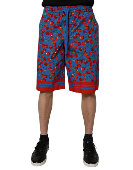 Shorts Casuales de Verano con Estampado de Cerezas - Image 1