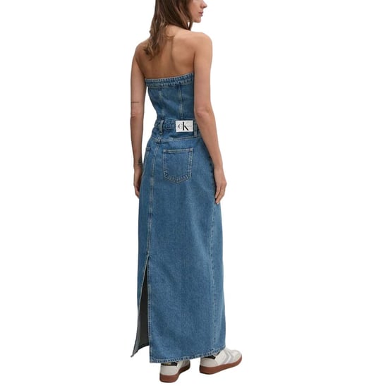 Vestido Maxi de Mezclilla sin Tirantes - Image 3
