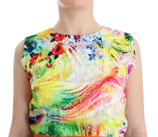 Vestido de Seda con Corte Láser Floral - Image 5
