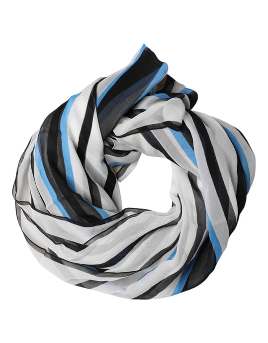 Bufanda Envoltura Cuello Térmica Rayas Multicolores - Image 1