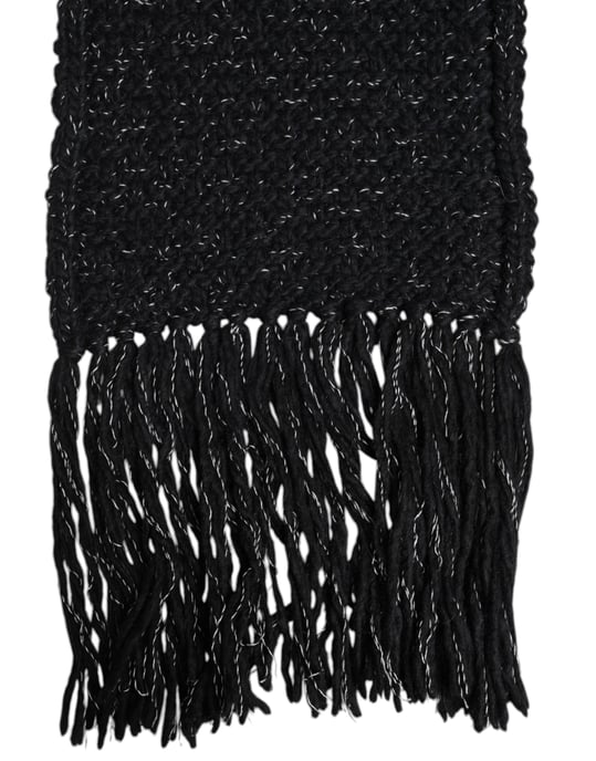 Chal de Cuello de Cachemira Negro - Image 3
