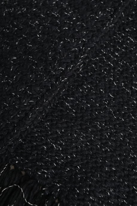 Chal de Cuello de Cachemira Negro - Image 4