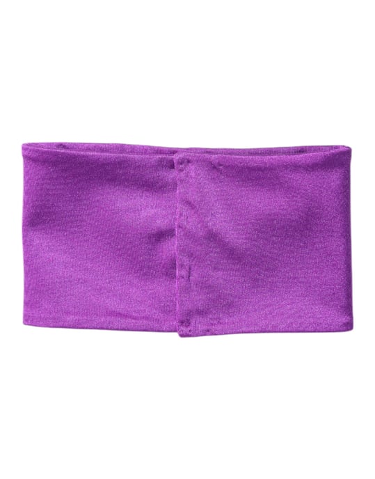 Bufanda térmica elástica de nylon morado para mujer - Image 1