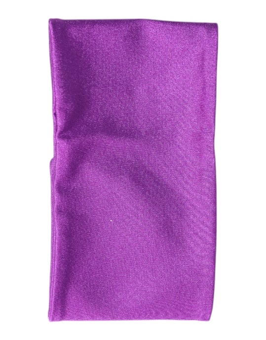 Bufanda térmica elástica de nylon morado para mujer - Image 3