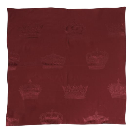 Pañuelo de Seda Burdeos Cuadrado para Hombre - Image 2