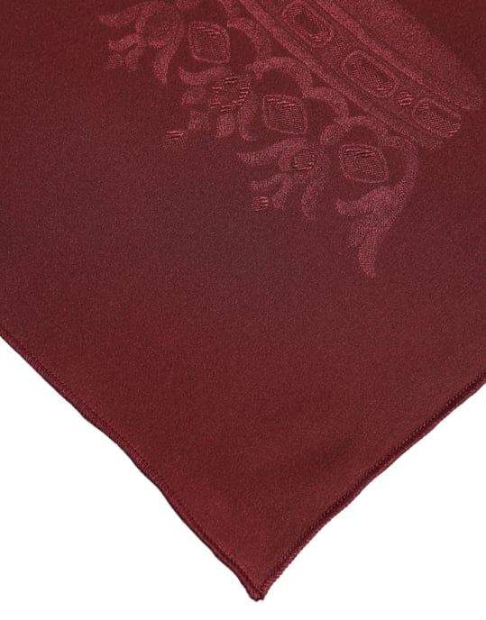 Pañuelo de Seda Burdeos Cuadrado para Hombre - Image 3
