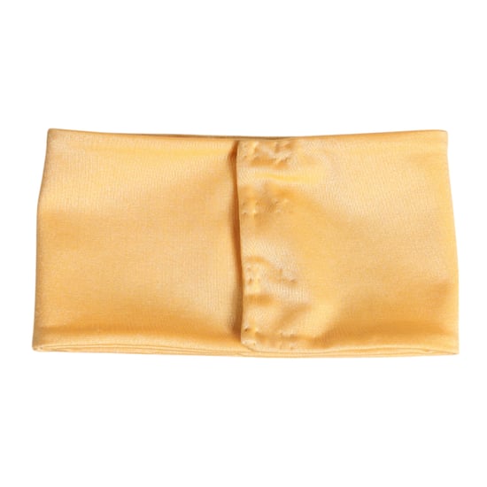 Bufanda de Cuello Térmica Elástica de Nylon Amarilla para Mujeres - Image 2